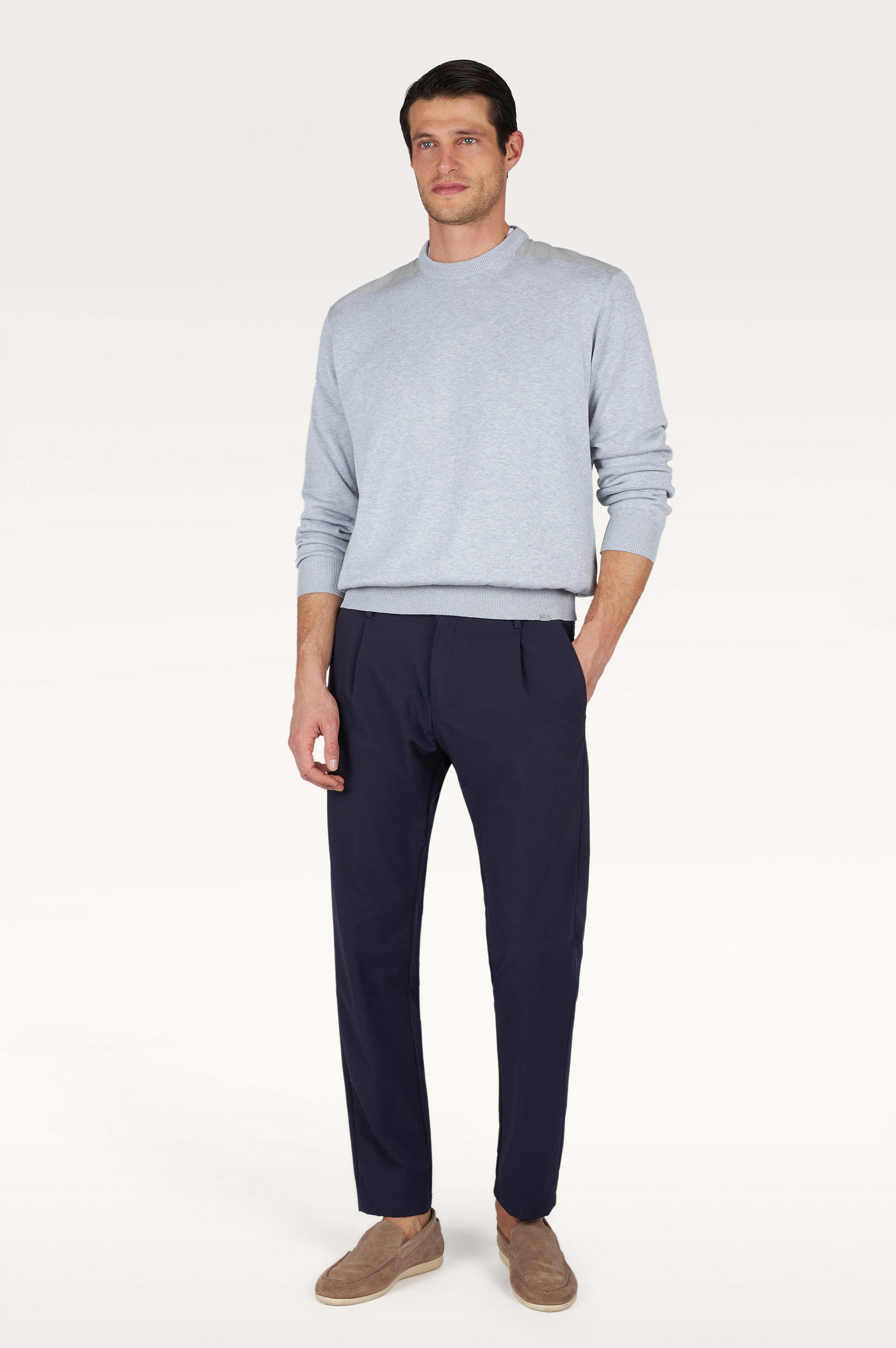 Paul Shark Paul Shark Erkek Normal Bel Regular Fit Rahat ve Esnek Kumaş Düz Paça Lacivert Pantolon 25414071-013
