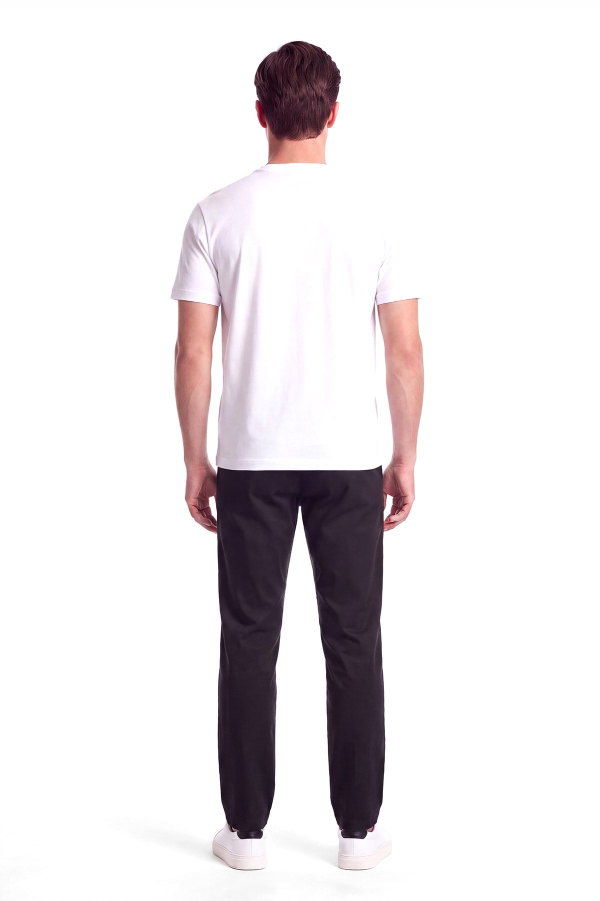 Paul Shark Paul Shark Erkek Normal Kalıp Logo İşlemeli Yuvarlak Yakalı Pamuklu Kısa Kollu Beyaz T-Shirt 16311622-965