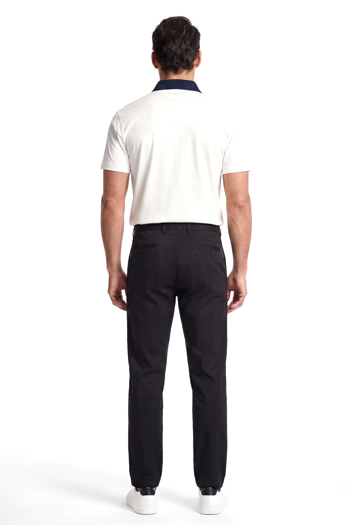 Paul Shark Paul Shark Erkek Normal Kalıp Yarım Fermuarlı Metalik Logo Detaylı Pamuklu Kısa Kollu Beyaz Polo Yaka T-Shirt 26411247SM-108