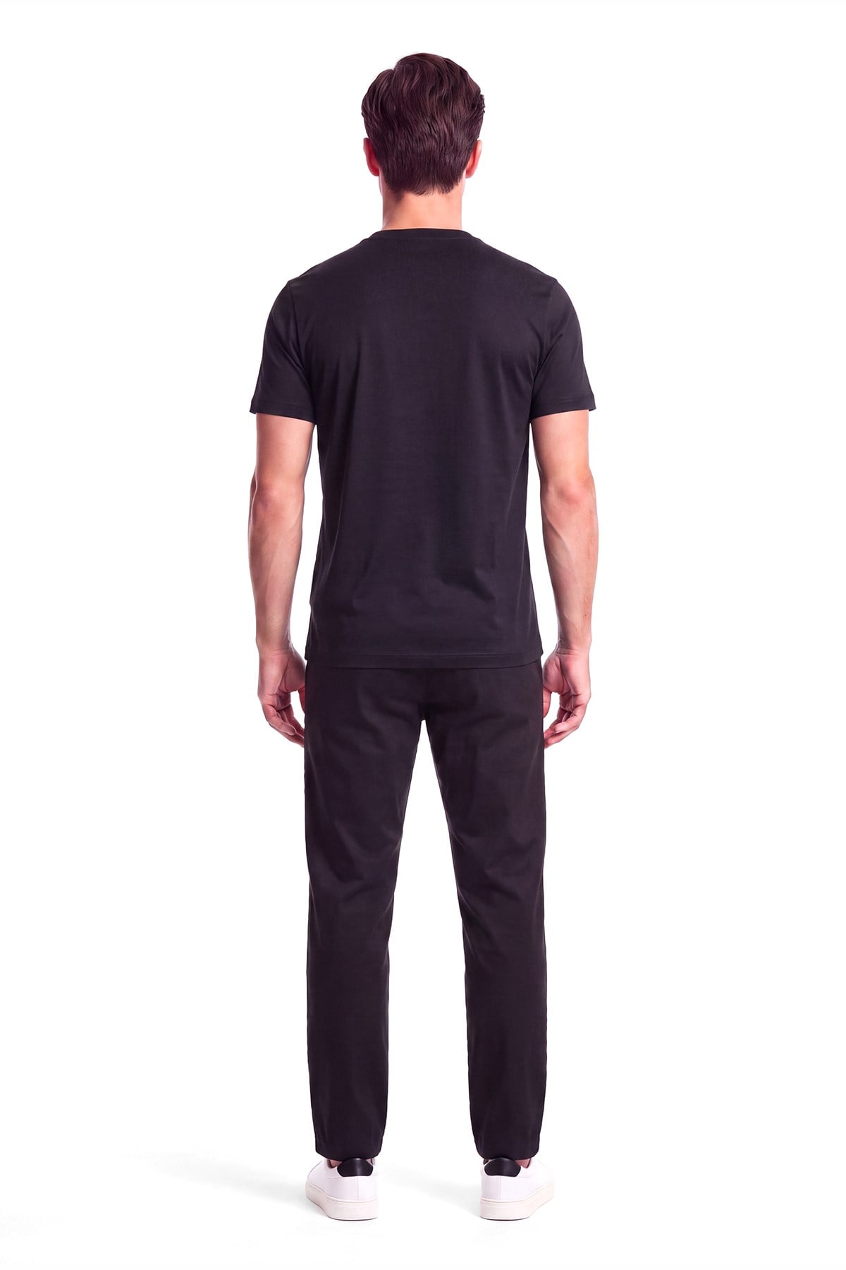 Paul Shark Paul Shark Erkek Normal Kalıp Logo İşlemeli Yuvarlak Yakalı Pamuklu Kısa Kollu Lacivert T-Shirt 16311622-050