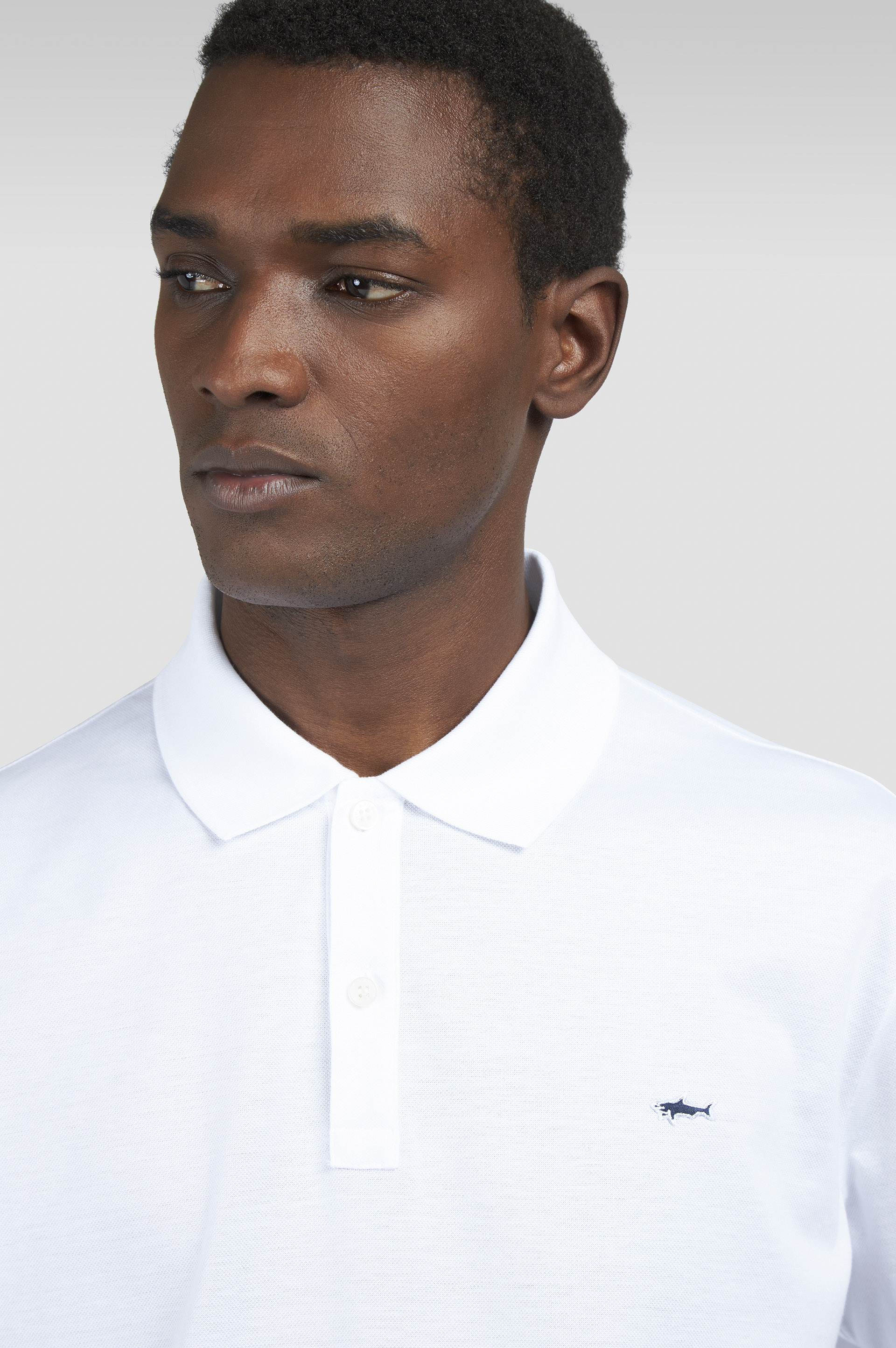 Paul Shark Paul Shark Erkek Normal Kesim Pamuklu Pike Kumaş Kısa Kollu Beyaz Polo Yaka T-Shirt 99311000-010