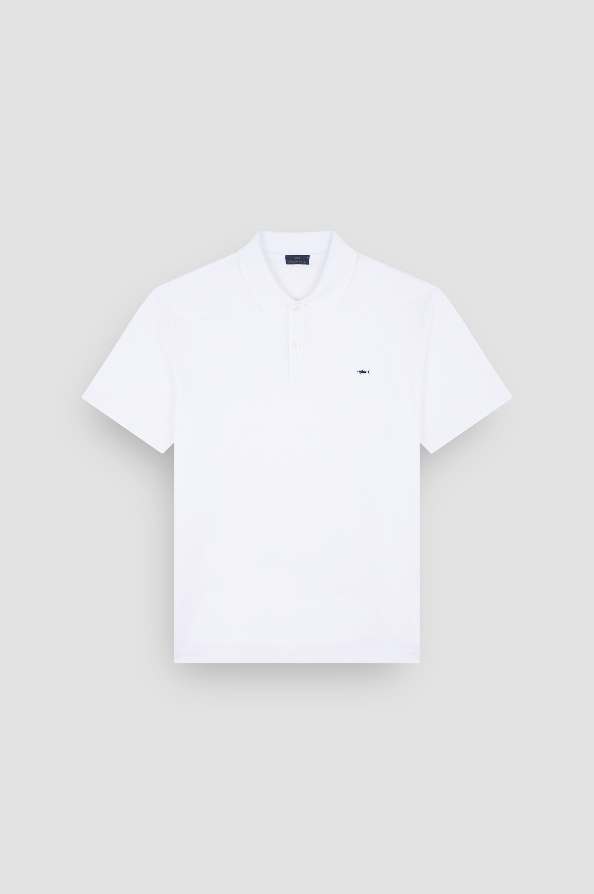 Paul Shark Paul Shark Erkek Normal Kesim Pamuklu Pike Kumaş Kısa Kollu Beyaz Polo Yaka T-Shirt 99311000-010