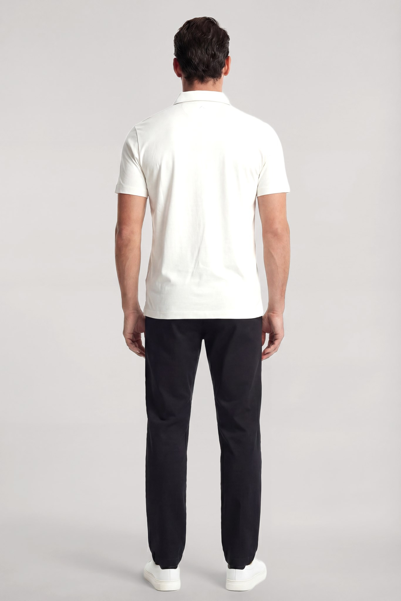 Paul Shark Paul Shark Erkek Normal Kesim Metalik Logo Detaylı Pamuklu Kısa Kollu Beyaz Polo Yaka T-Shirt 26411232SM-108