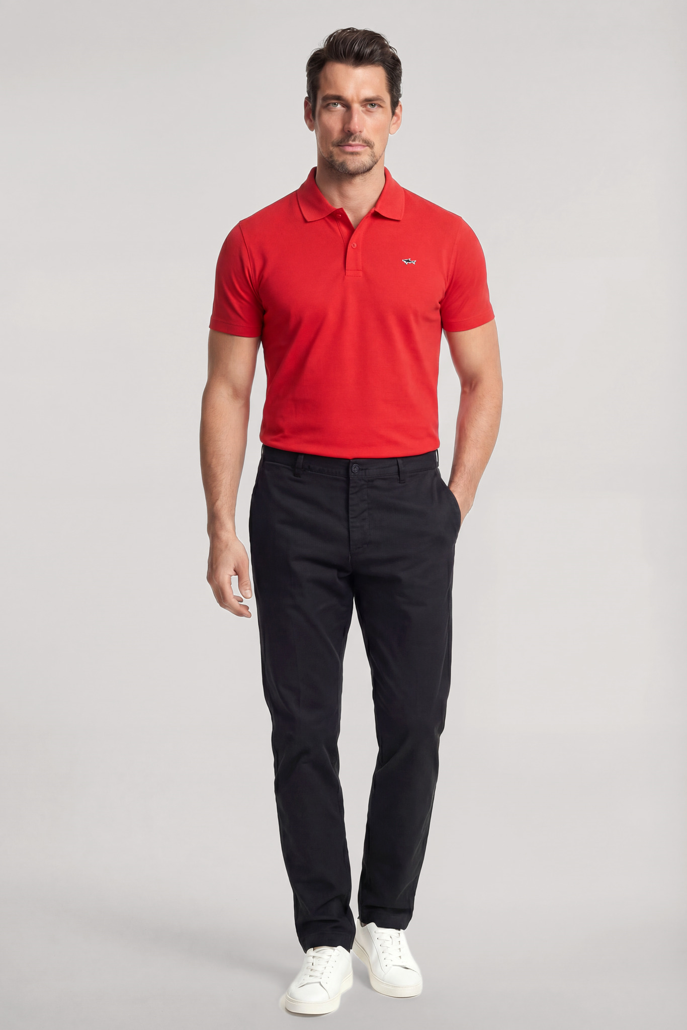 Paul Shark Paul Shark Erkek Normal Kesim Pamuklu Pike Kumaş Kısa Kollu Kırmızı Polo Yaka T-Shirt 99311000-577