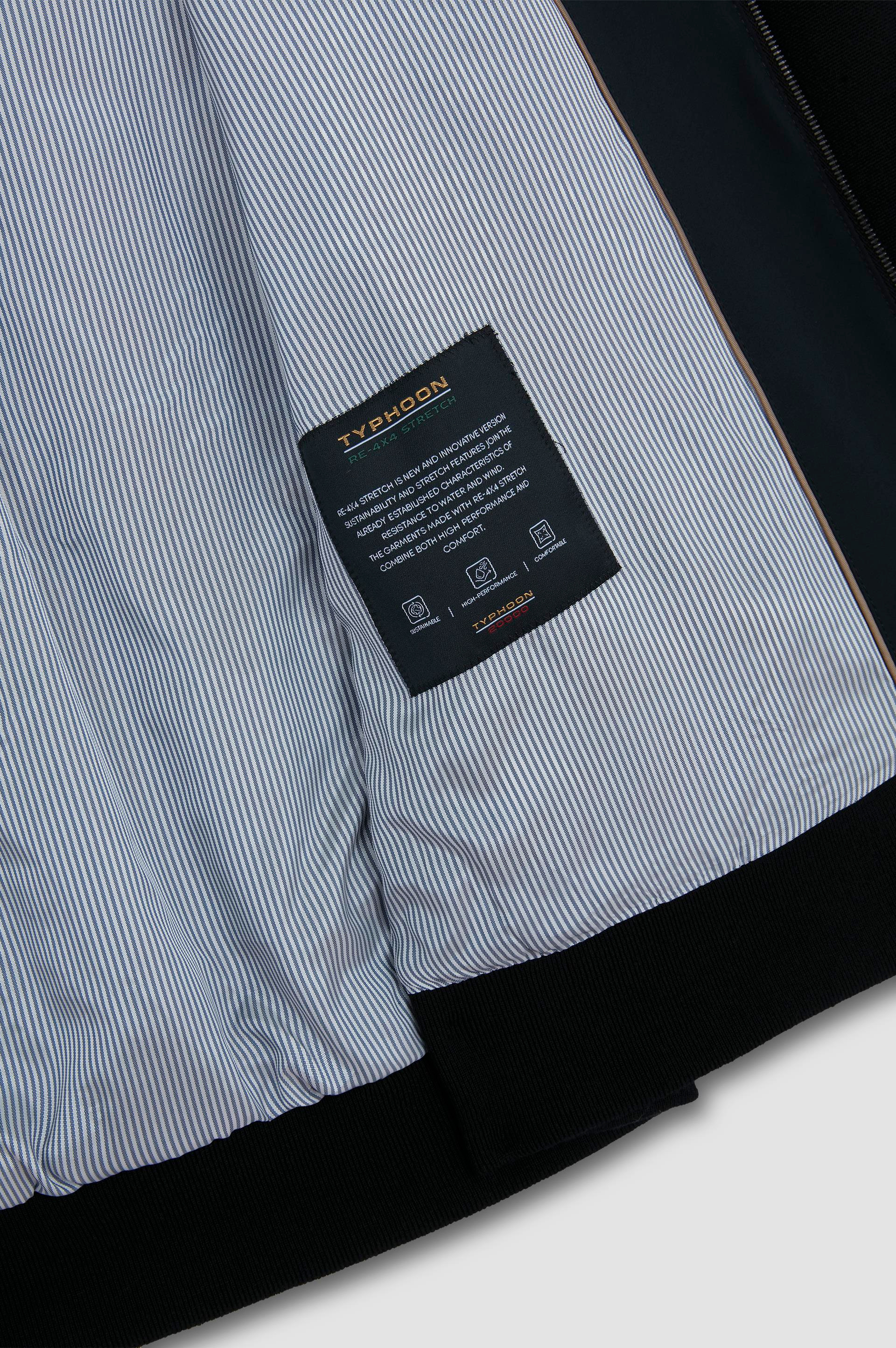 Paul Shark Paul Shark Erkek Normal Kesim Suya ve Rüzgara Dayanıklı Streç ve Yün Karışımlı Dik Yakalı Uzun Kollu Siyah Hırka 25411709-011
