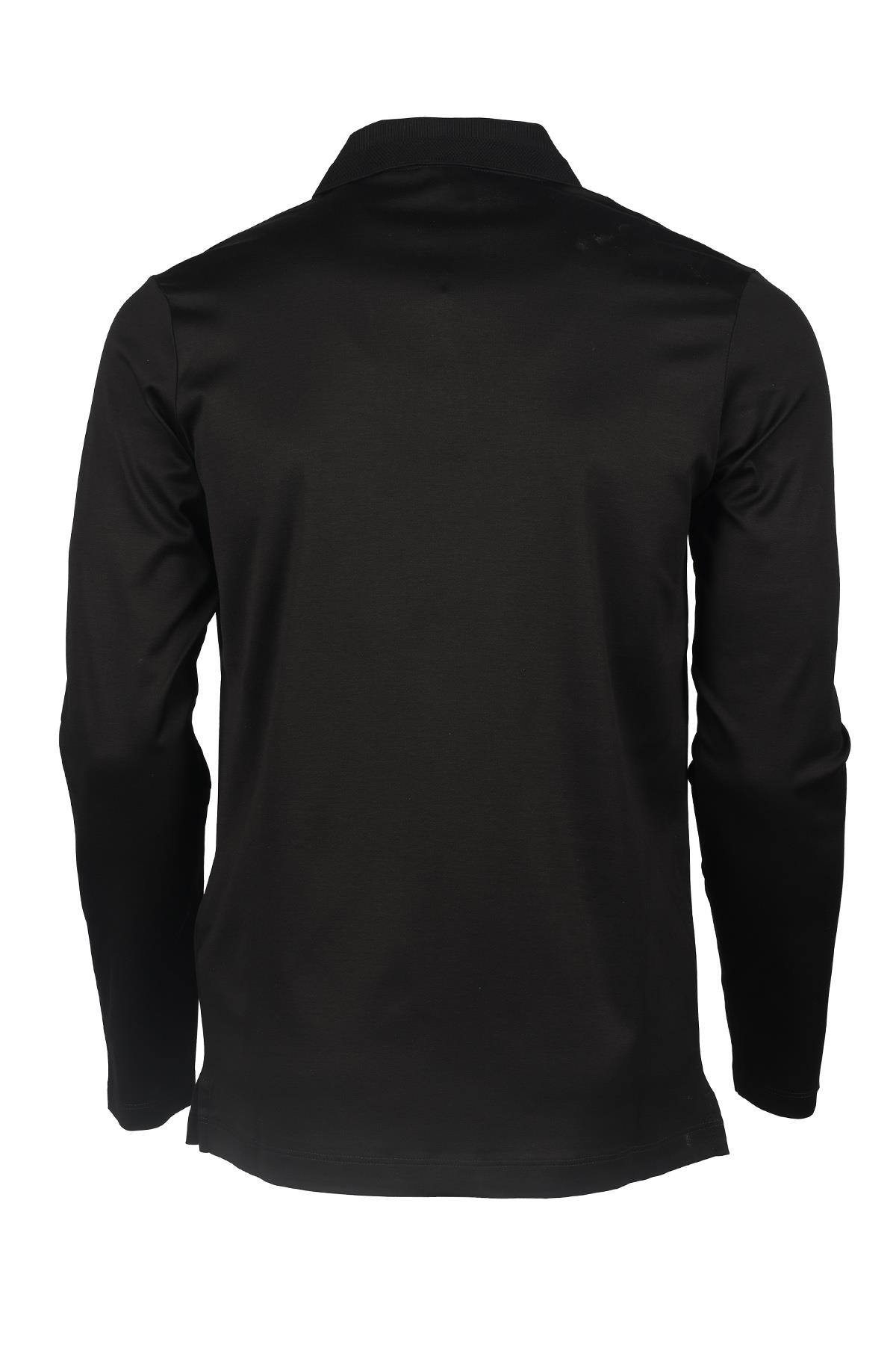 Paul Shark Paul Shark Erkek Pamuklu Polo Yaka Kısa Kollu Günlük Kullanım Siyah Polo Yaka T-Shirt 13311725A-011