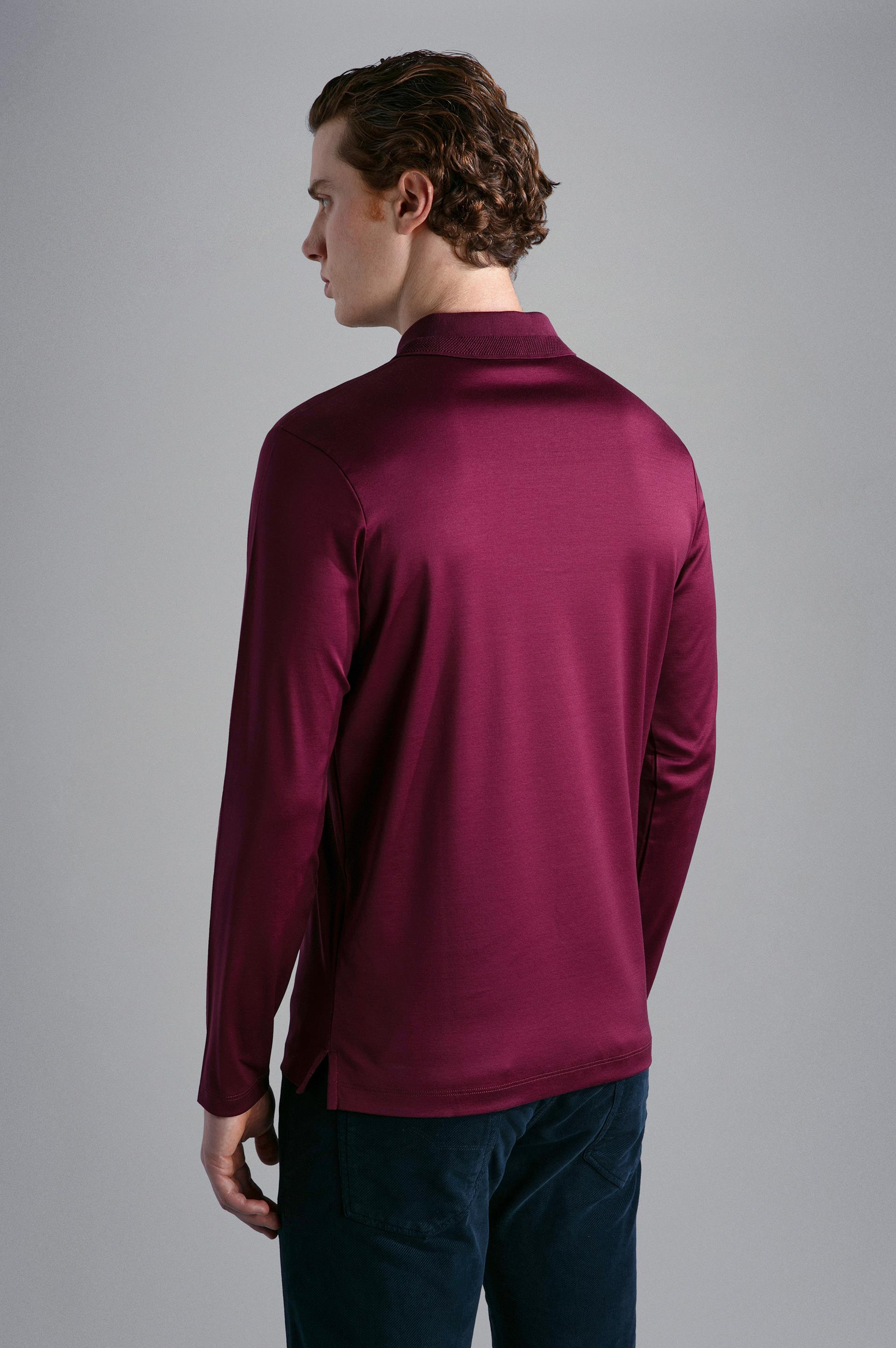 Paul Shark Paul Shark Erkek Pamuklu Polo Yaka Kısa Kollu Günlük Kullanım Bordo Polo Yaka T-Shirt 13311725A-411