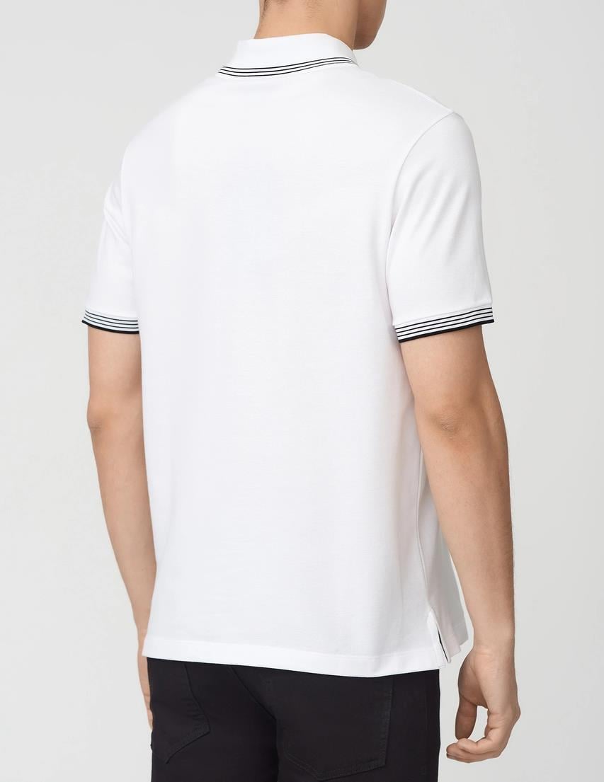 Paul Shark Paul Shark Erkek Pamuklu Polo Yakalı Rahat Kesim Günlük Kullanıma Uygun Beyaz1 Polo Yaka T-Shirt 22411251-10