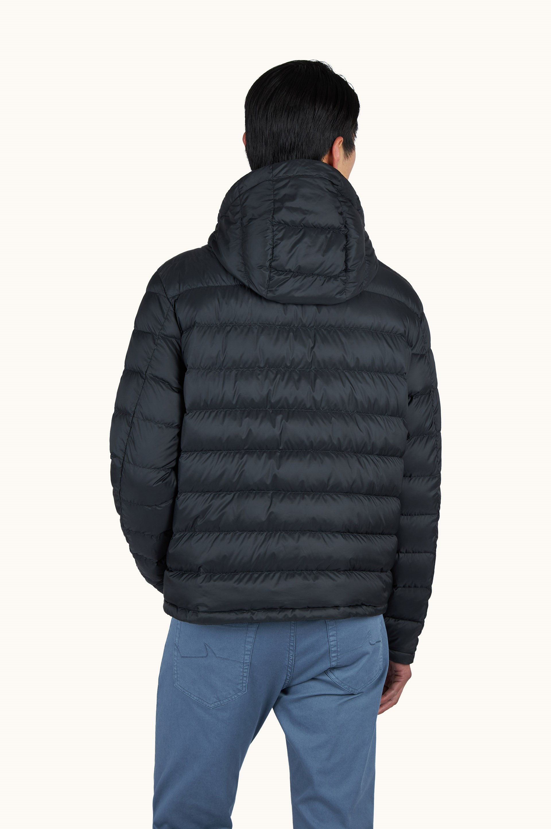 Paul Shark Paul Shark Erkek Pamuklu Regular Fit Kapitoneli Kapüşonlu Fermuarlı Siyah Mont 99312008-011