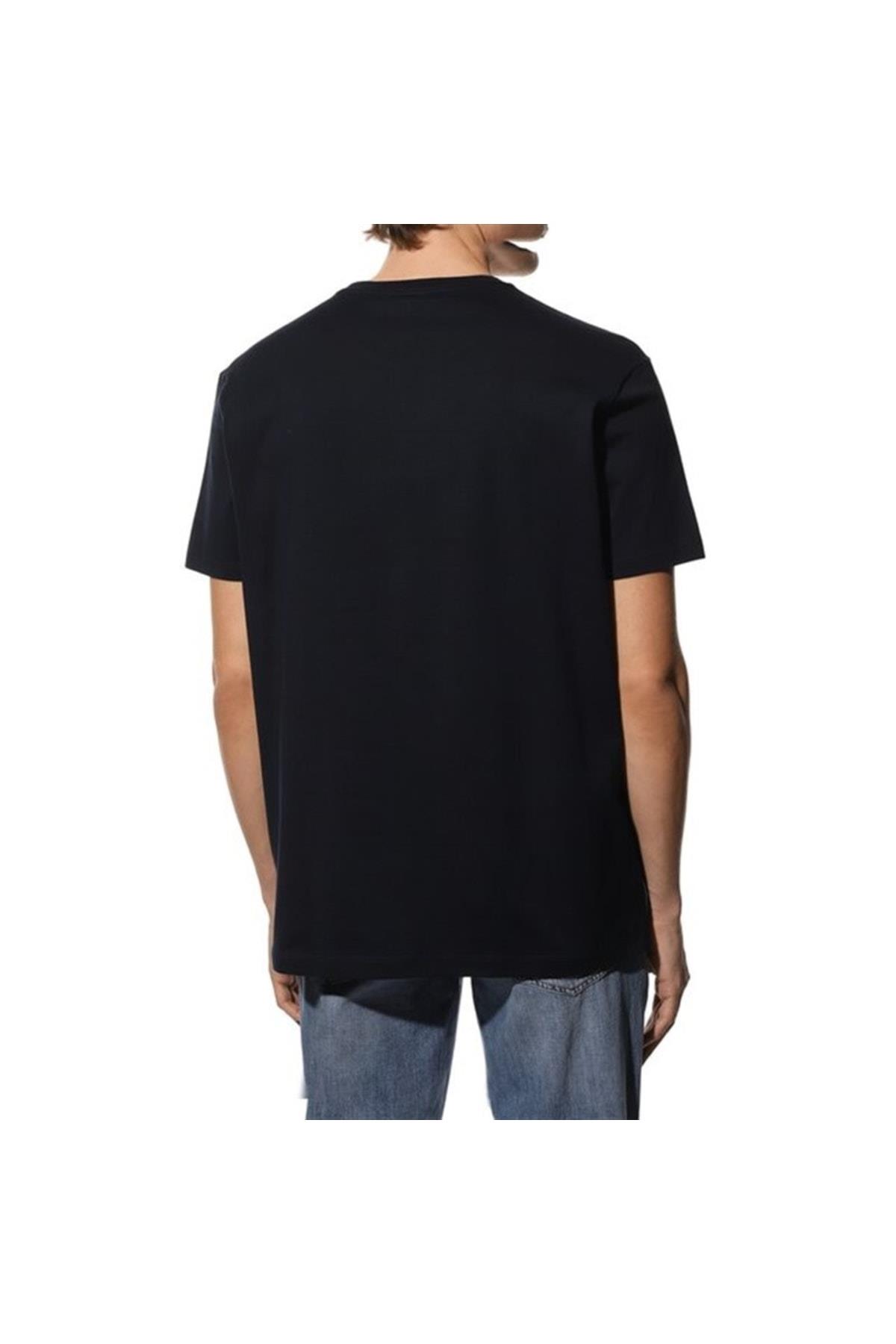 Paul Shark Paul Shark Erkek Pamuklu Regular Fit Düz Kısa Kollu Lacivert T-Shirt 23411071-013