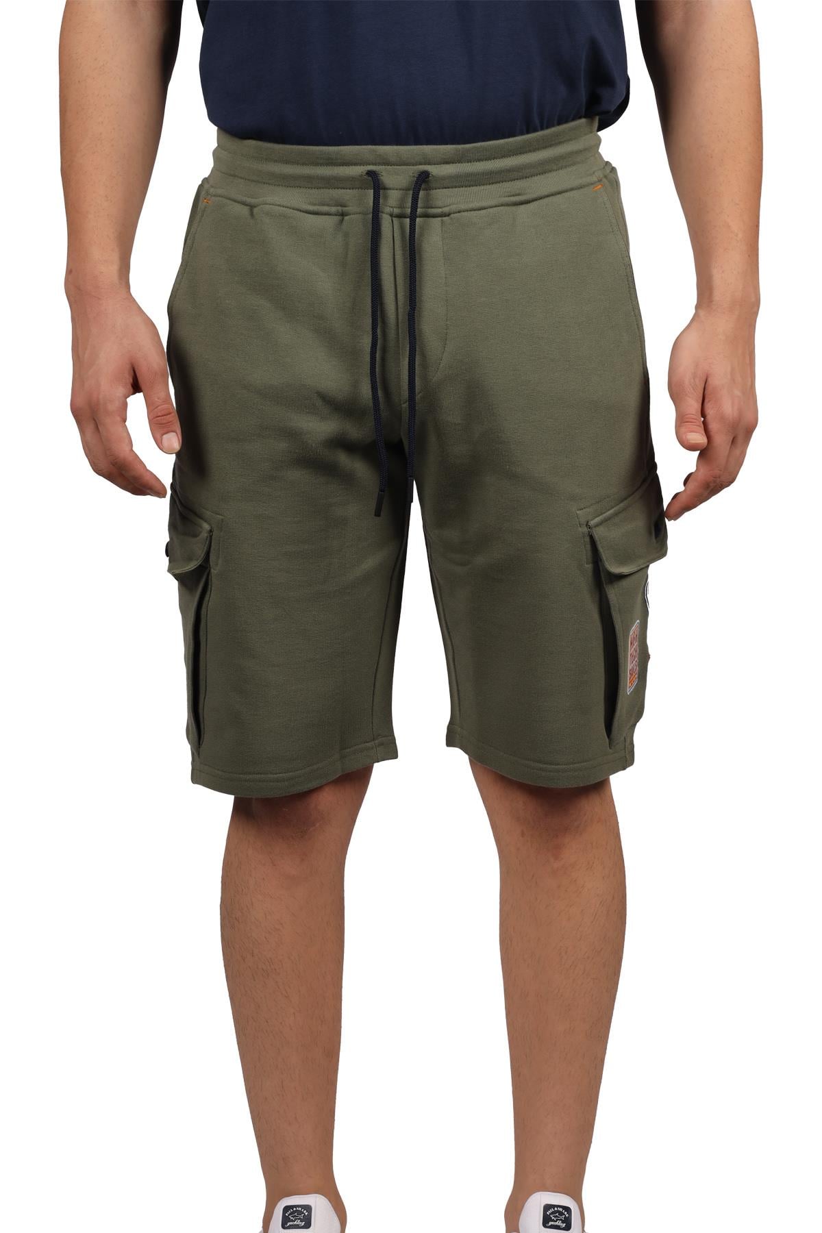 Paul Shark Paul Shark Erkek Pamuklu Regular Fit Düz Haki Şort 21411930-270
