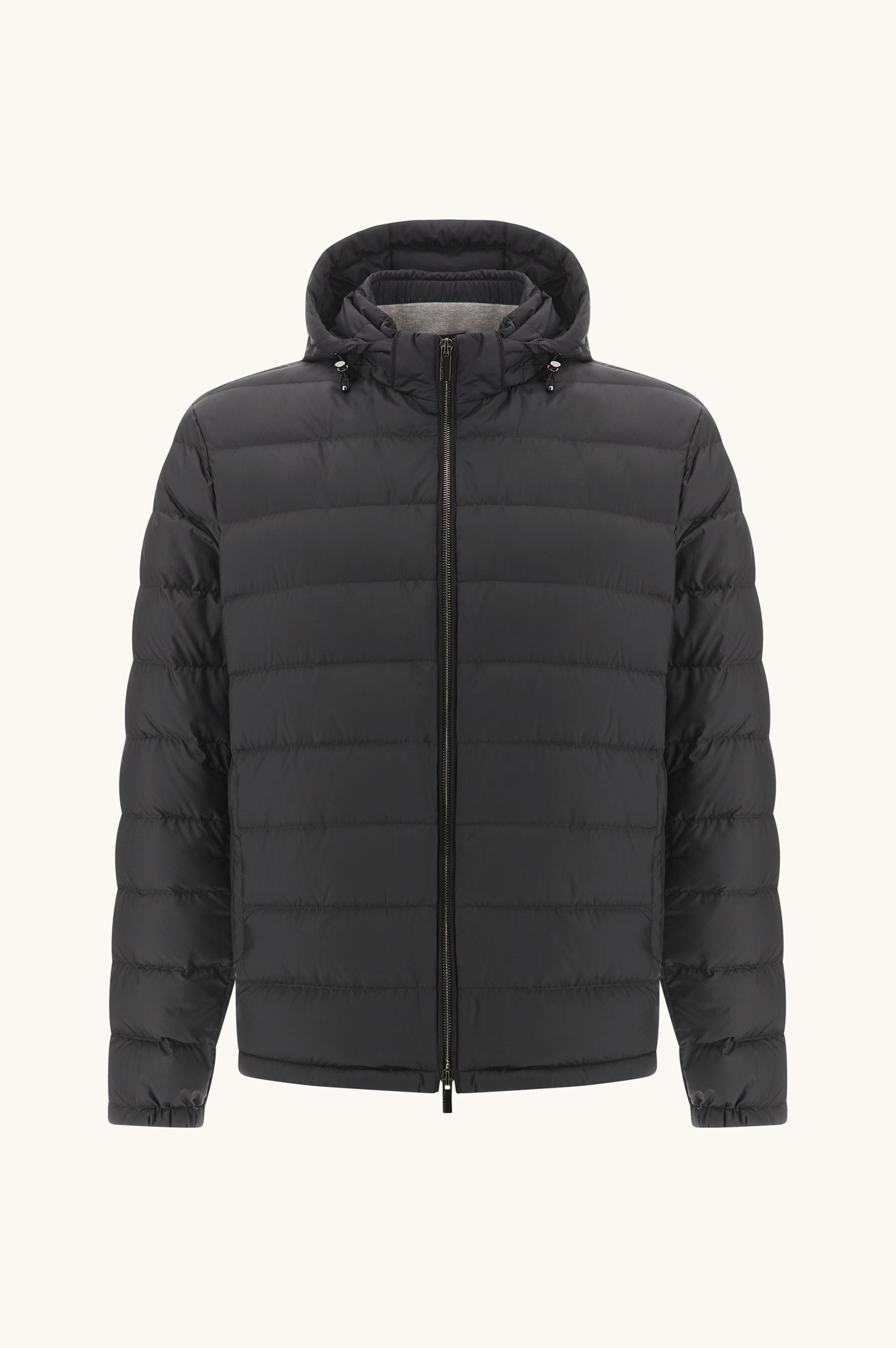 Paul Shark Paul Shark Erkek Pamuklu Regular Fit Kapitoneli Kapüşonlu Fermuarlı Siyah Mont 99312008-011