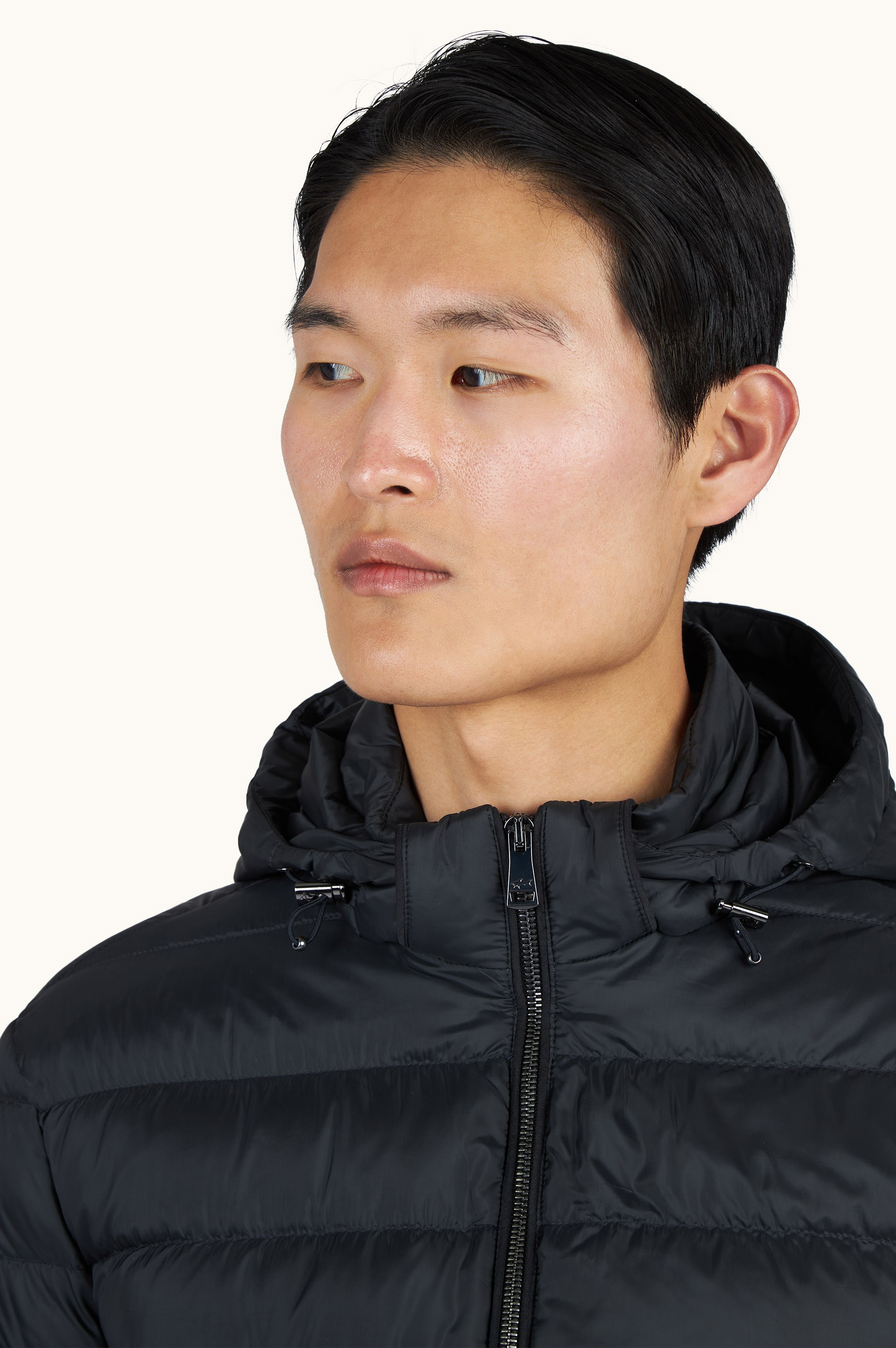 Paul Shark Paul Shark Erkek Pamuklu Regular Fit Kapitoneli Kapüşonlu Fermuarlı Siyah Mont 99312008-011
