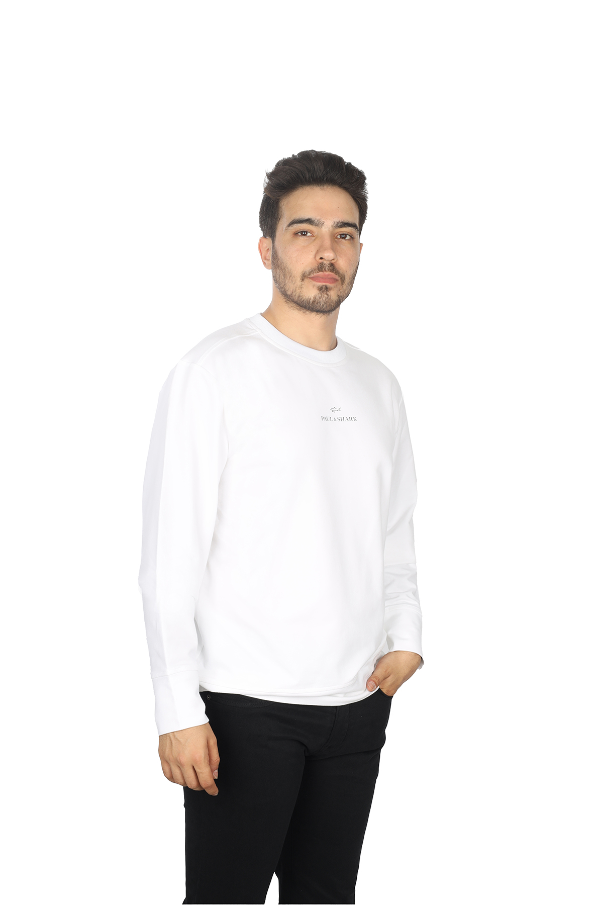 Paul Shark Paul Shark Erkek Pamuklu Uzun Kol Dokuma Günlük Kullanım 46A Sweatshirt 14311897-46A