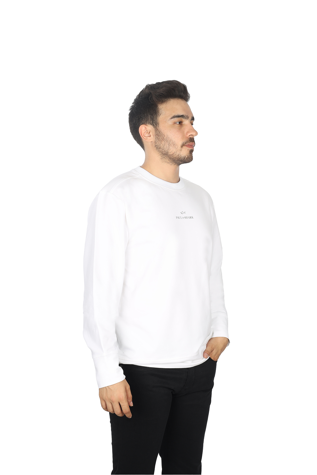 Paul Shark Paul Shark Erkek Pamuklu Uzun Kol Dokuma Günlük Kullanım 46A Sweatshirt 14311897-46A