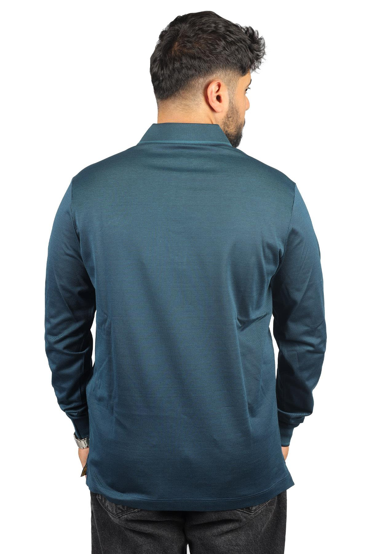 Paul Shark Paul Shark Erkek Polo Yaka Regular Fit Pamuklu Kısa Kollu Yeşil Polo Yaka T-Shirt 12311737-159