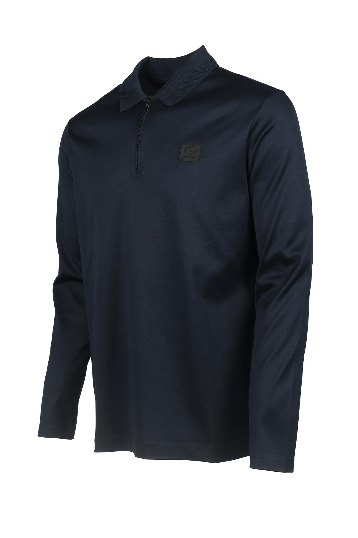 Paul Shark Paul Shark Erkek Polo Yaka Regular Fit Pamuklu Kısa Kollu Lacivert Polo Yaka T-Shirt 13311725-013