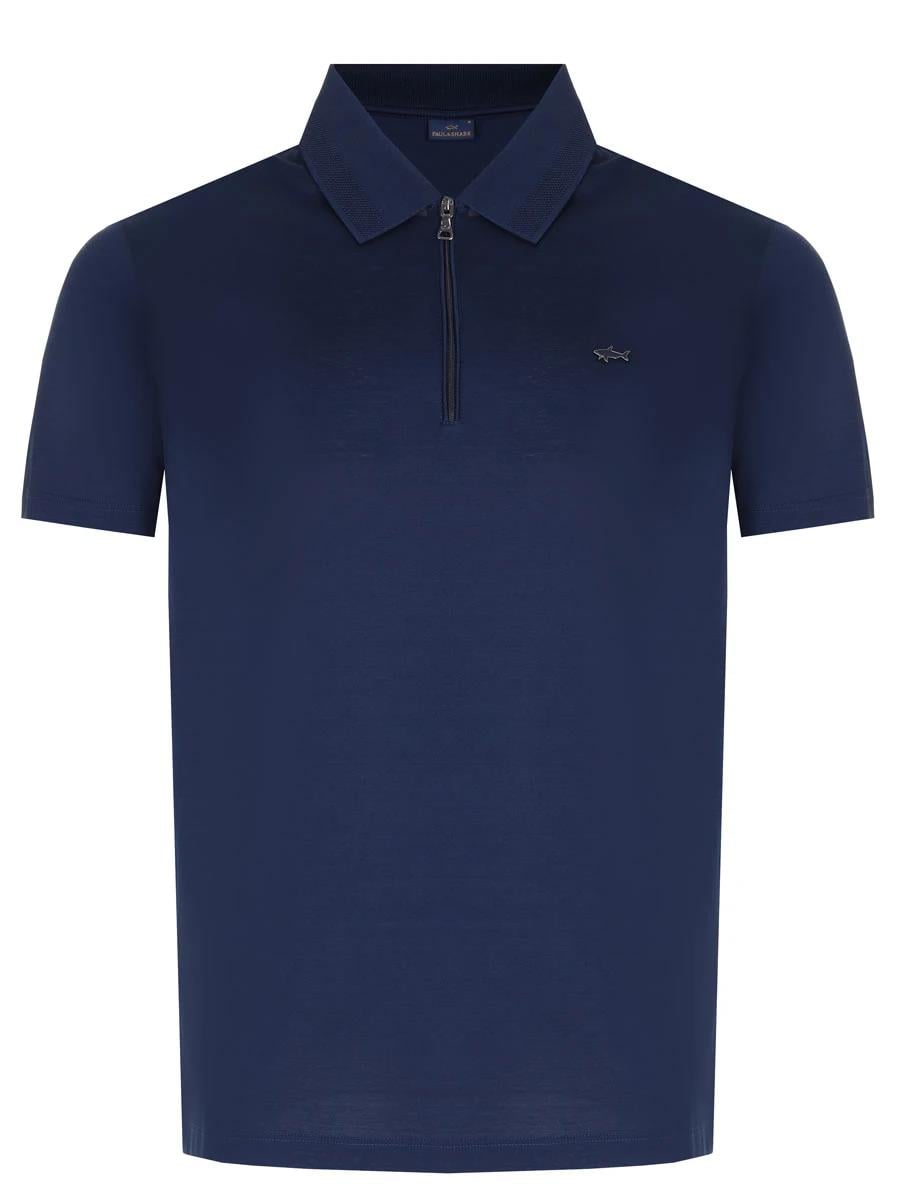 Paul Shark Paul Shark Erkek Polo Yaka Regular Fit Pamuklu Kısa Kollu Lacivert Polo Yaka T-Shirt 24411249-013
