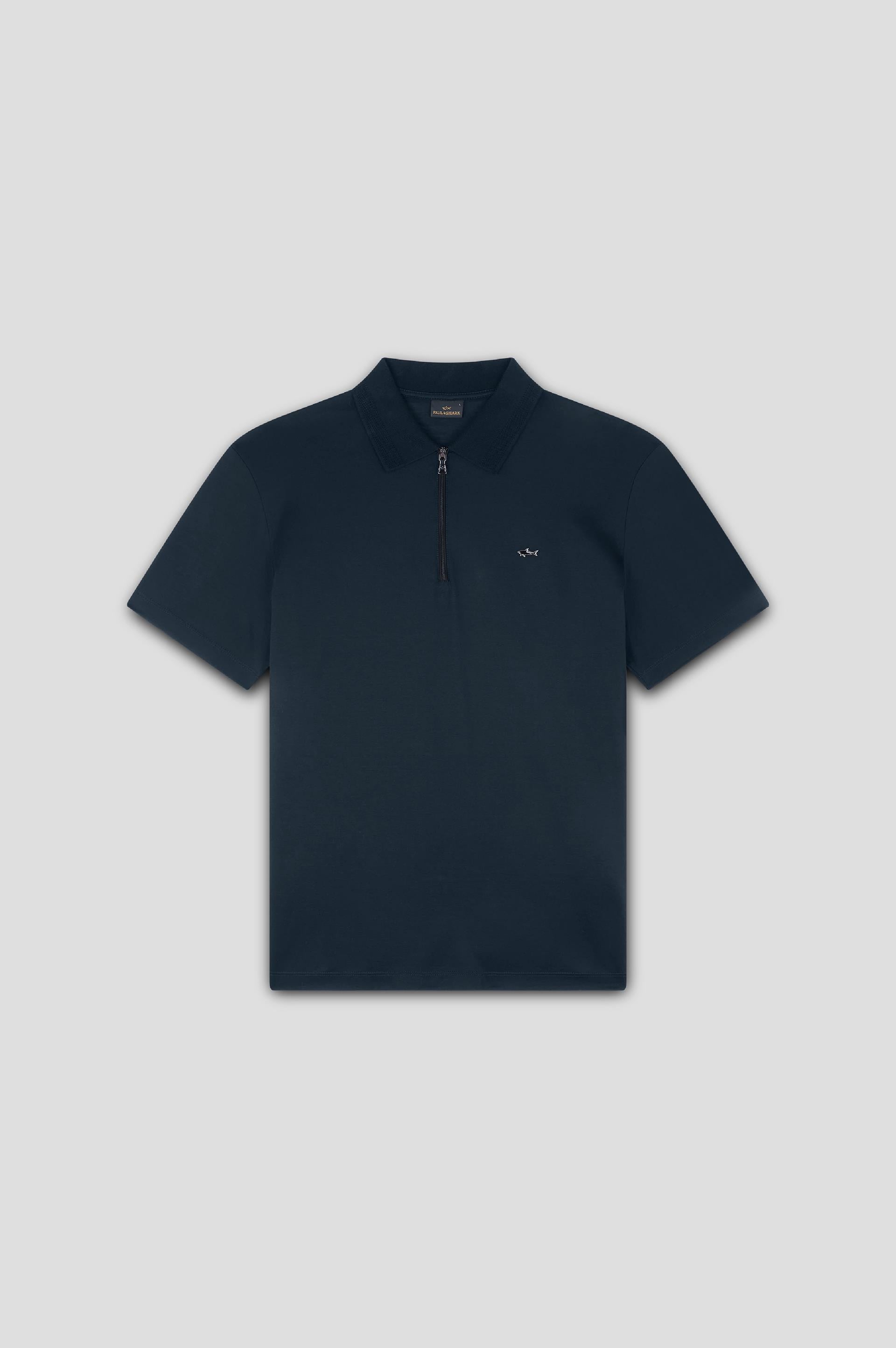 Paul Shark Paul Shark Erkek Polo Yaka Regular Fit Pamuklu Kısa Kollu Mavi Polo Yaka T-Shirt 24411249-13D