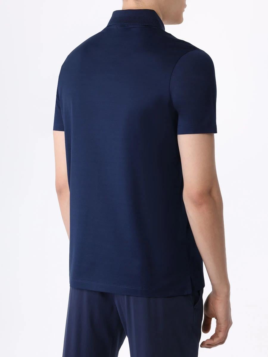 Paul Shark Paul Shark Erkek Polo Yaka Regular Fit Pamuklu Kısa Kollu Lacivert Polo Yaka T-Shirt 24411249-013