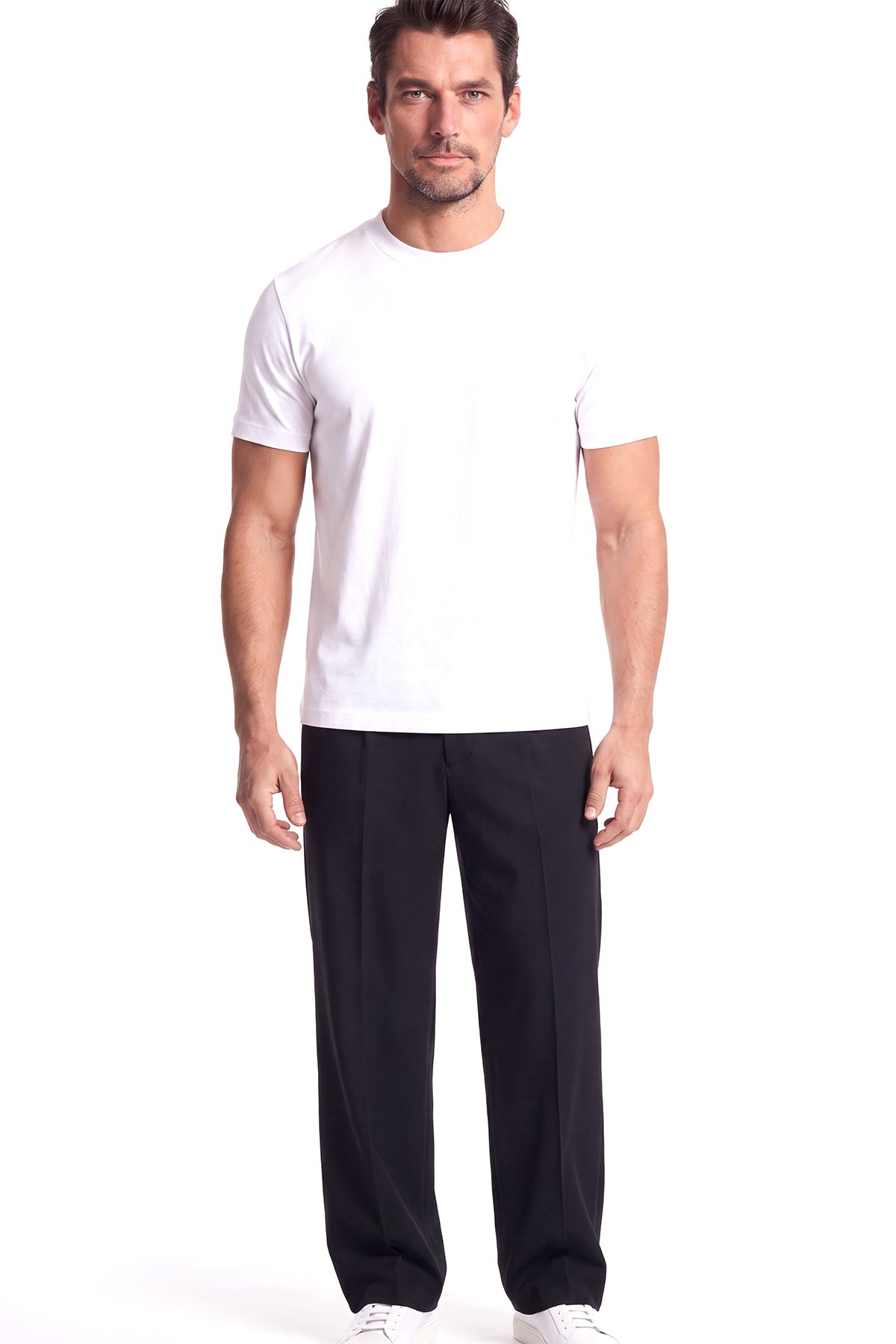 Paul Shark Paul Shark Erkek Rahat Kalıp Pileli Geniş Paçalı Lacivert Pantolon 26454035-013
