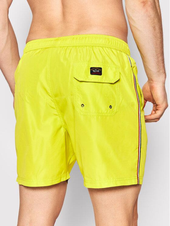 Paul Shark Paul Shark Erkek Regular Fit Düz Sarı Mayo 22415000-650