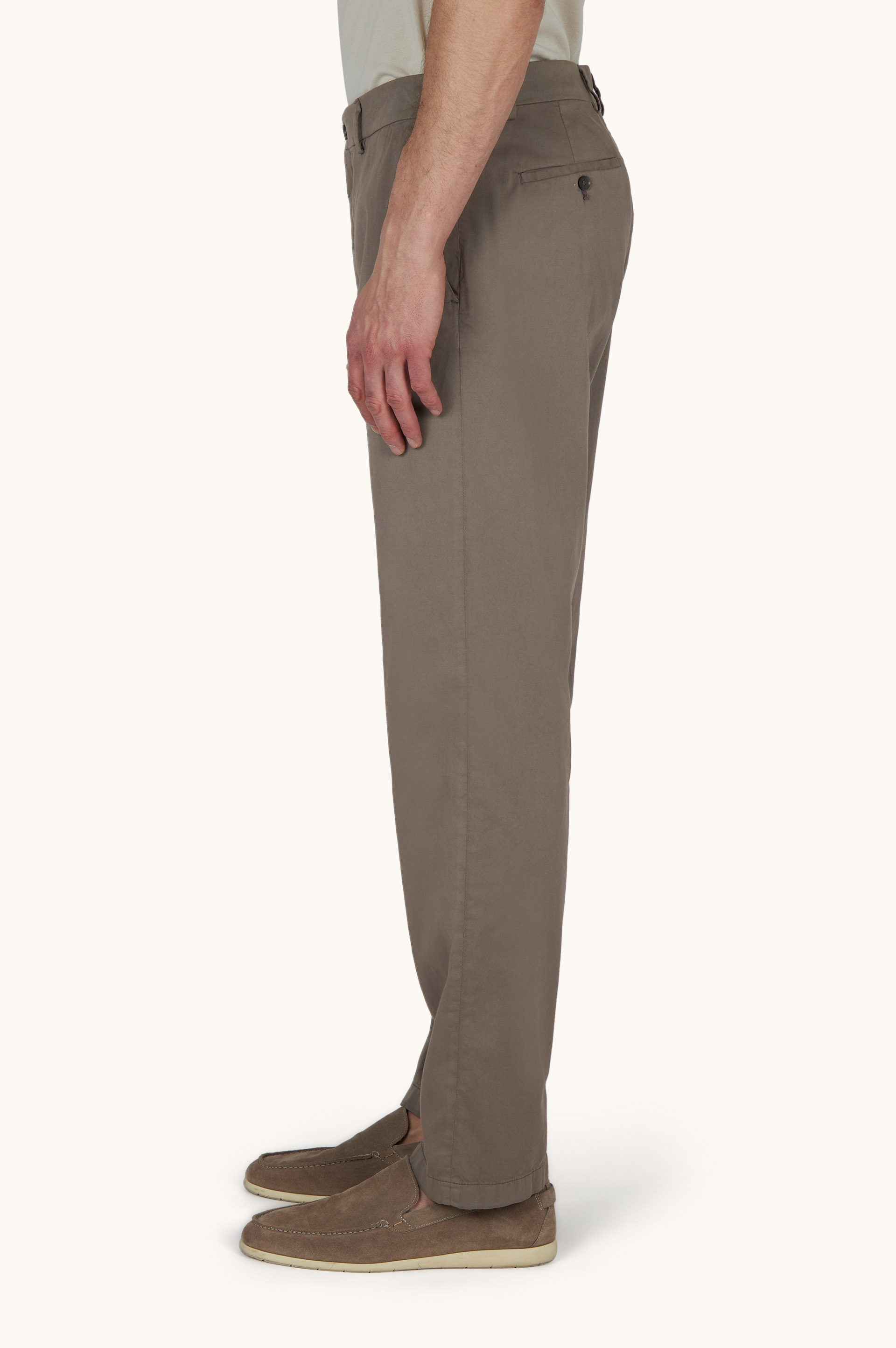 Paul Shark Paul Shark Erkek Regular Fit Normal Bel Daralan Paça Pamuklu Haki Pantolon 25414043-090