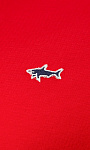Paul Shark Paul Shark Erkek Regular Fit Ribanalı Yakalı Metalik Logo Detaylı Pamuklu Kısa Kollu Kırmızı T-Shirt 99311005-577