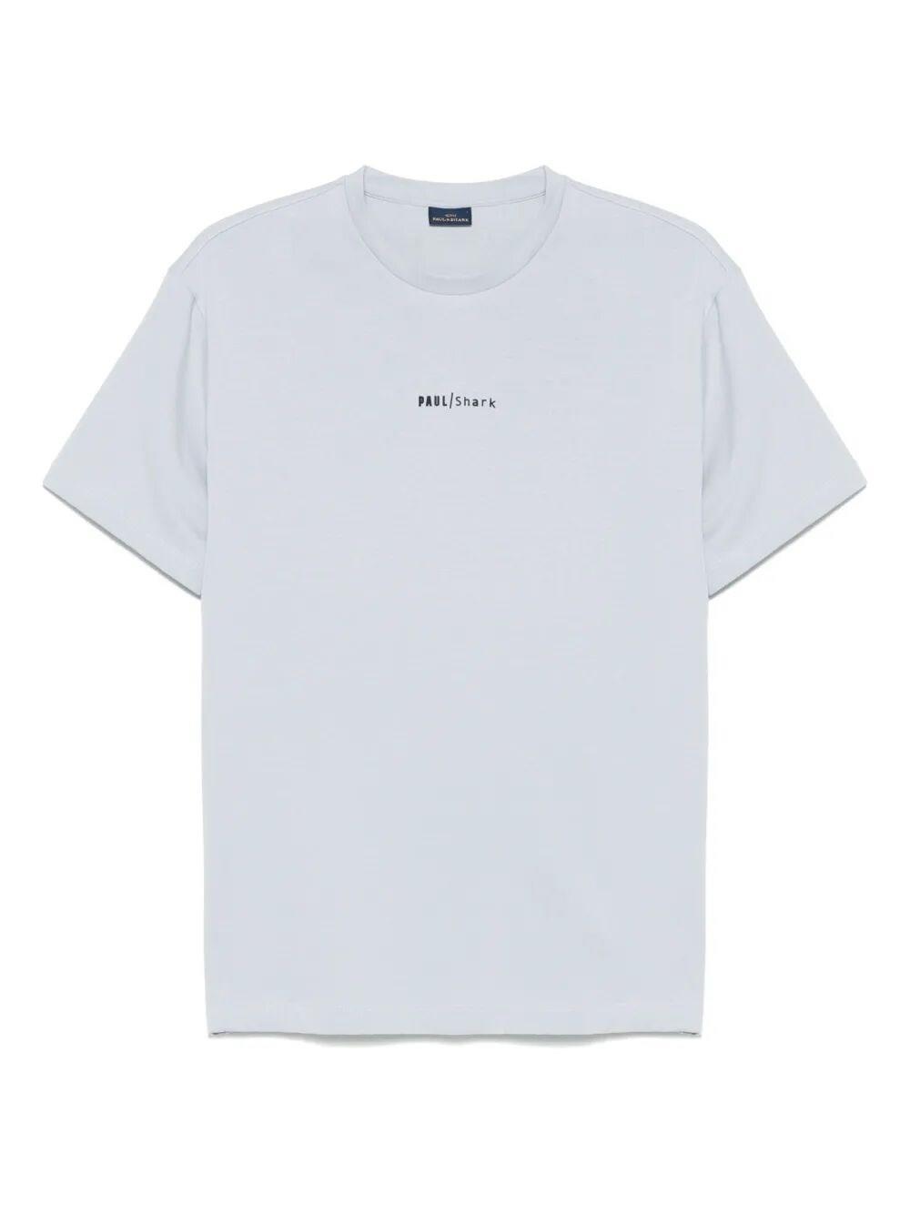 Paul Shark Paul Shark Erkek Regular Fit Yuvarlak Yaka İnce %100 Pamuklu Kısa Kollu Mavi T-Shirt 25411060-904