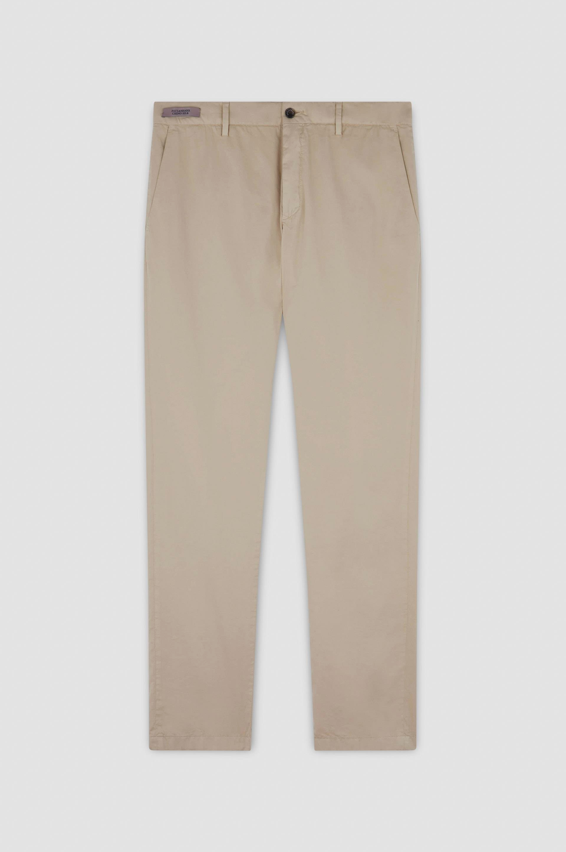 Paul Shark Paul Shark Erkek Regular Fit Normal Bel Daralan Paça Pamuklu Bej Pantolon 25414043-203
