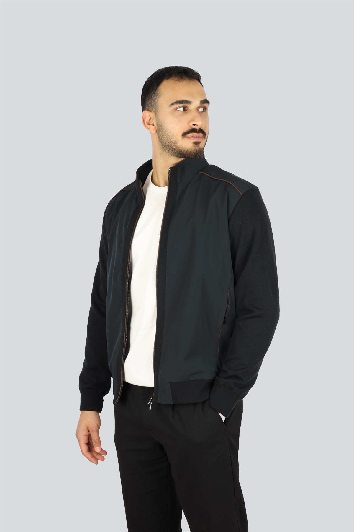 Paul Shark Paul Shark Erkek Regular Fit Dik Yaka Saf Yün İçerikli Uzun Kollu Siyah Triko 15311268-011