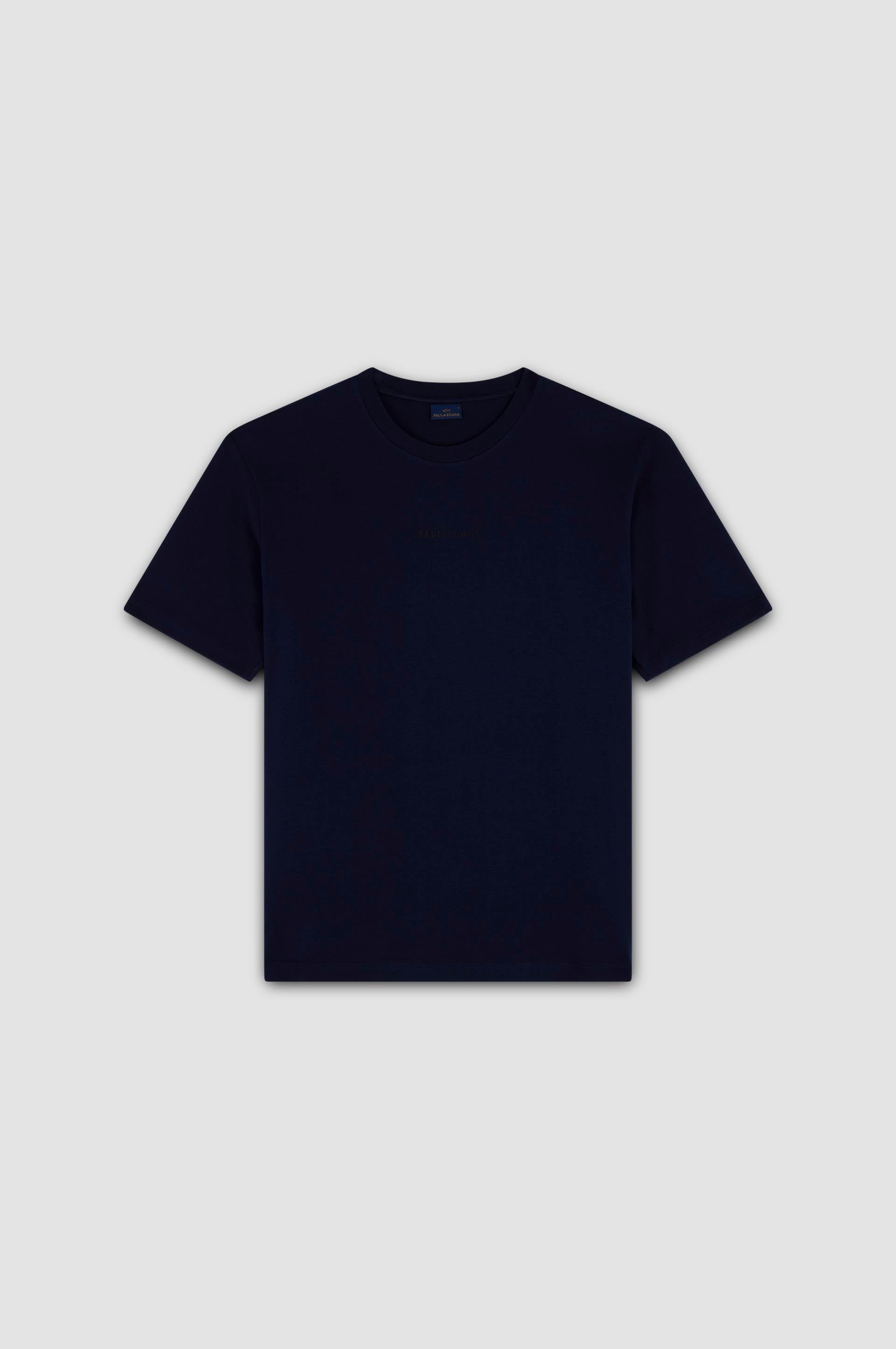 Paul Shark Paul Shark Erkek Regular Fit Yuvarlak Yaka İnce %100 Pamuklu Kısa Kollu Lacivert T-Shirt 25411060-013