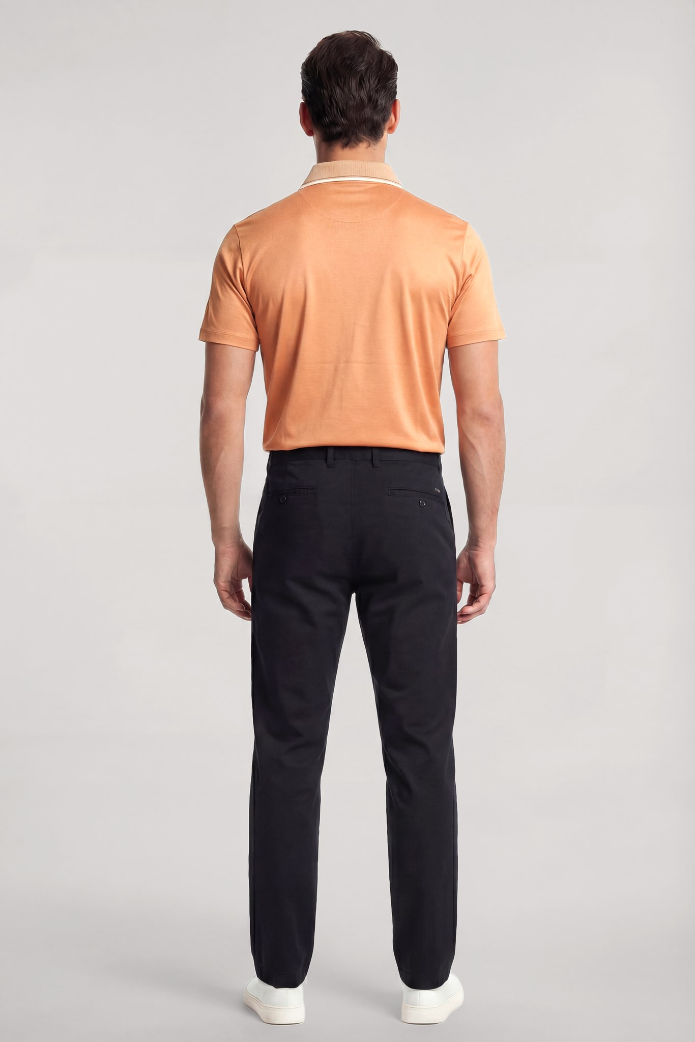 Paul Shark Paul Shark Erkek Regular Fit Logo İşlemeli Pamuklu Kısa Kollu Turuncu Polo Yaka T-Shirt 26411270-231