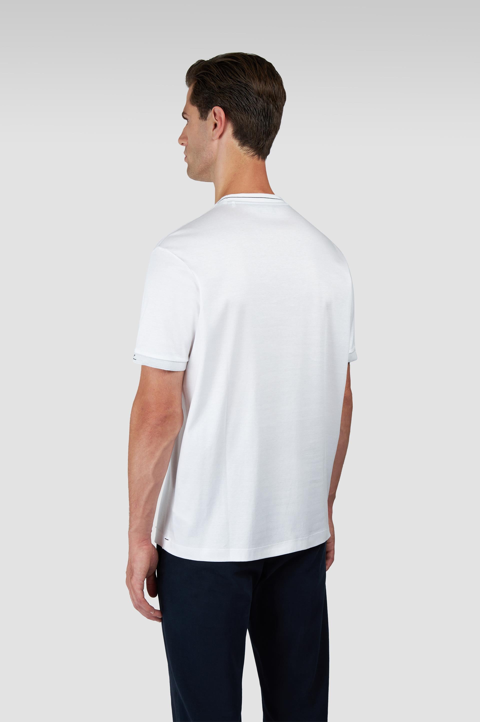 Paul Shark Paul Shark Erkek Regular Fit Pamuklu Yuvarlak Yakalı Shark Logo İşlemeli Kısa Kollu Bej T-Shirt 15311627-46A