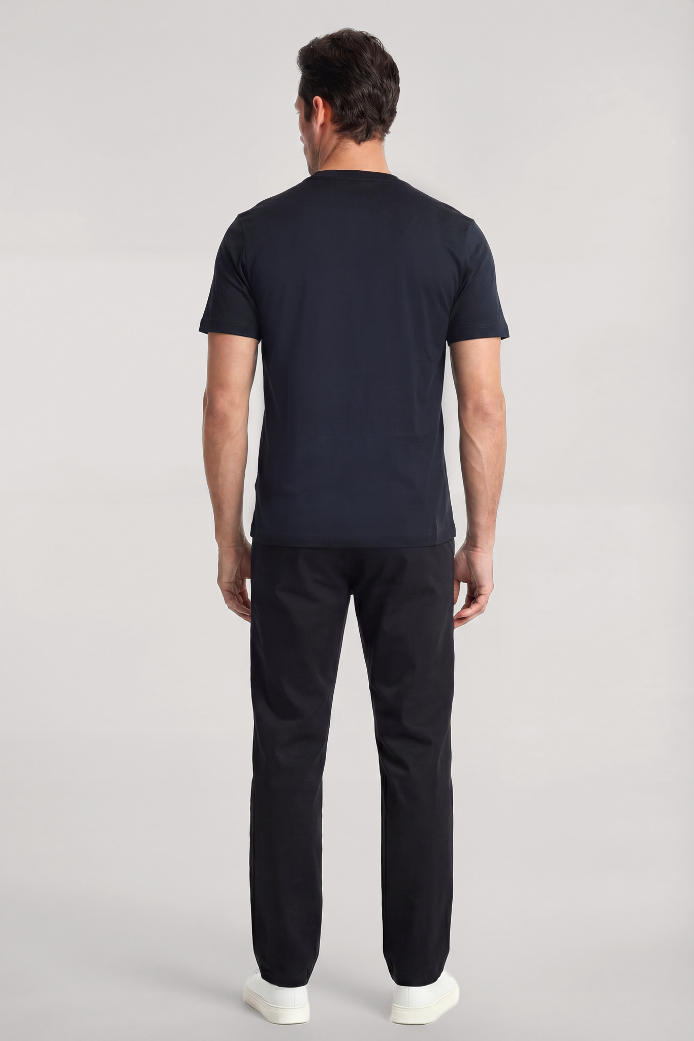 Paul Shark Paul Shark Erkek Regular Fit Yuvarlak Yakalı Pamuklu Logo İşlemeli Kısa Kollu Lacivert T-Shirt 26411049-013