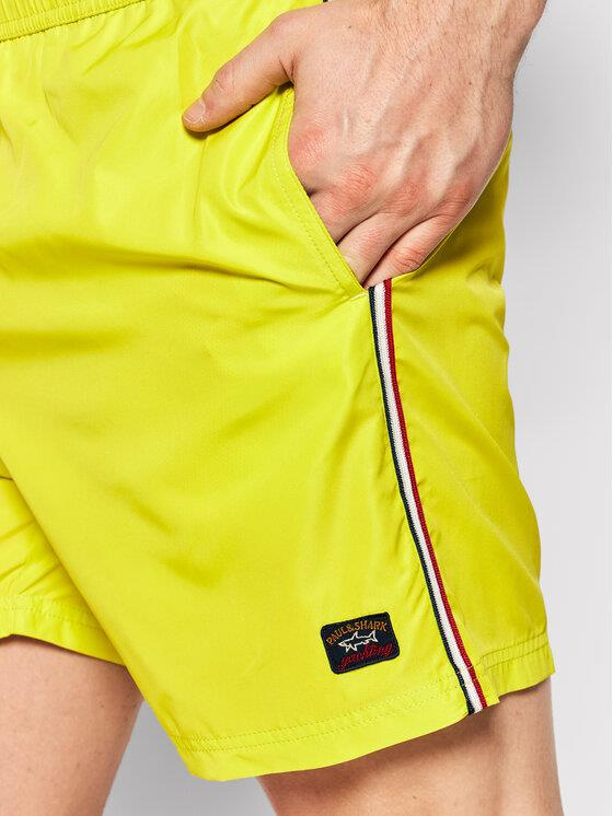 Paul Shark Paul Shark Erkek Regular Fit Düz Sarı Mayo 22415000-650