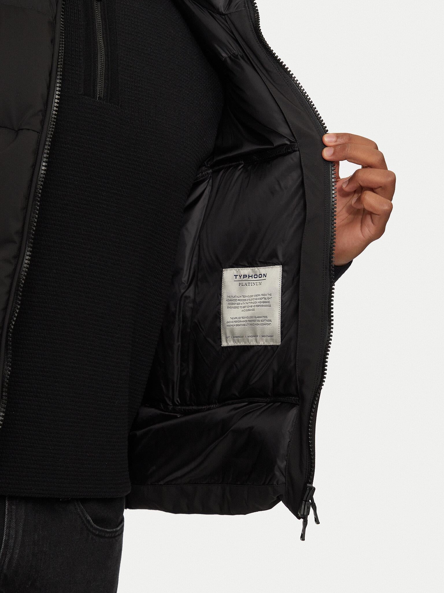 Paul Shark Paul Shark Erkek Regular Fit Kolsuz Dik Yaka Fermuar Kapamalı Siyah Yelek 14312614-011