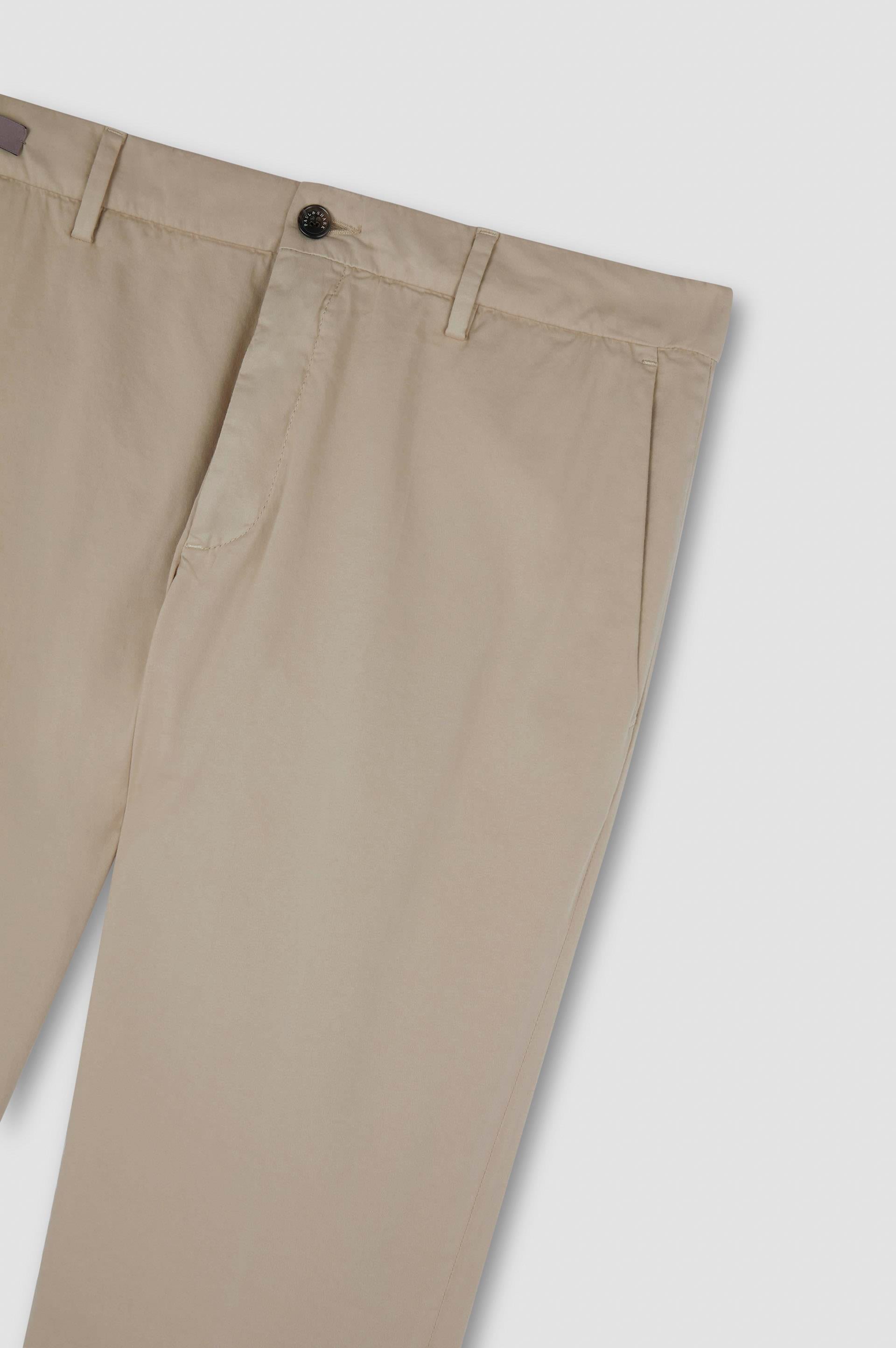 Paul Shark Paul Shark Erkek Regular Fit Normal Bel Daralan Paça Pamuklu Bej Pantolon 25414043-203
