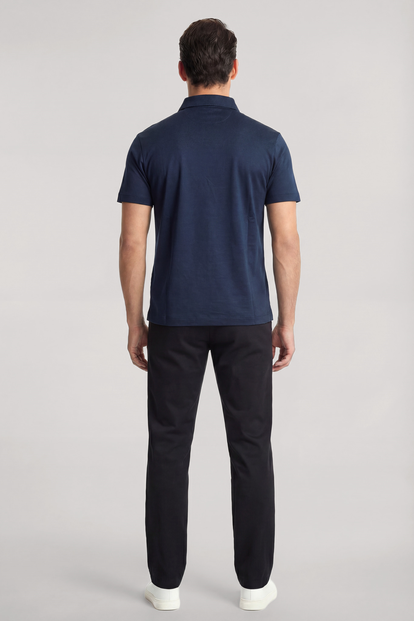 Paul Shark Paul Shark Erkek Regular Fit Logo Detaylı Pamuklu Kısa Kollu Lacivert Polo Yaka T-Shirt 26411262SM-013