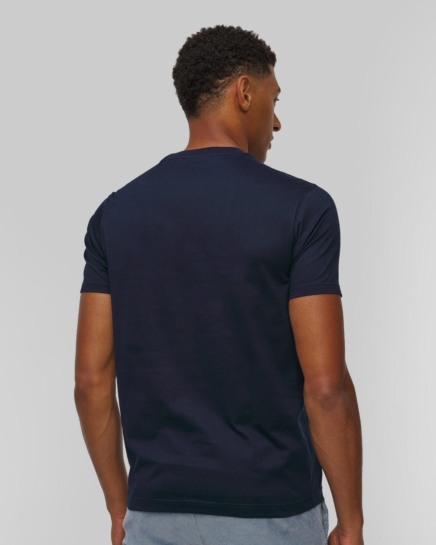 Paul Shark Paul Shark Erkek Regular Fit Ribanalı Yakalı Metalik Logo Detaylı Pamuklu Kısa Kollu Lacivert T-Shirt 99311005-013