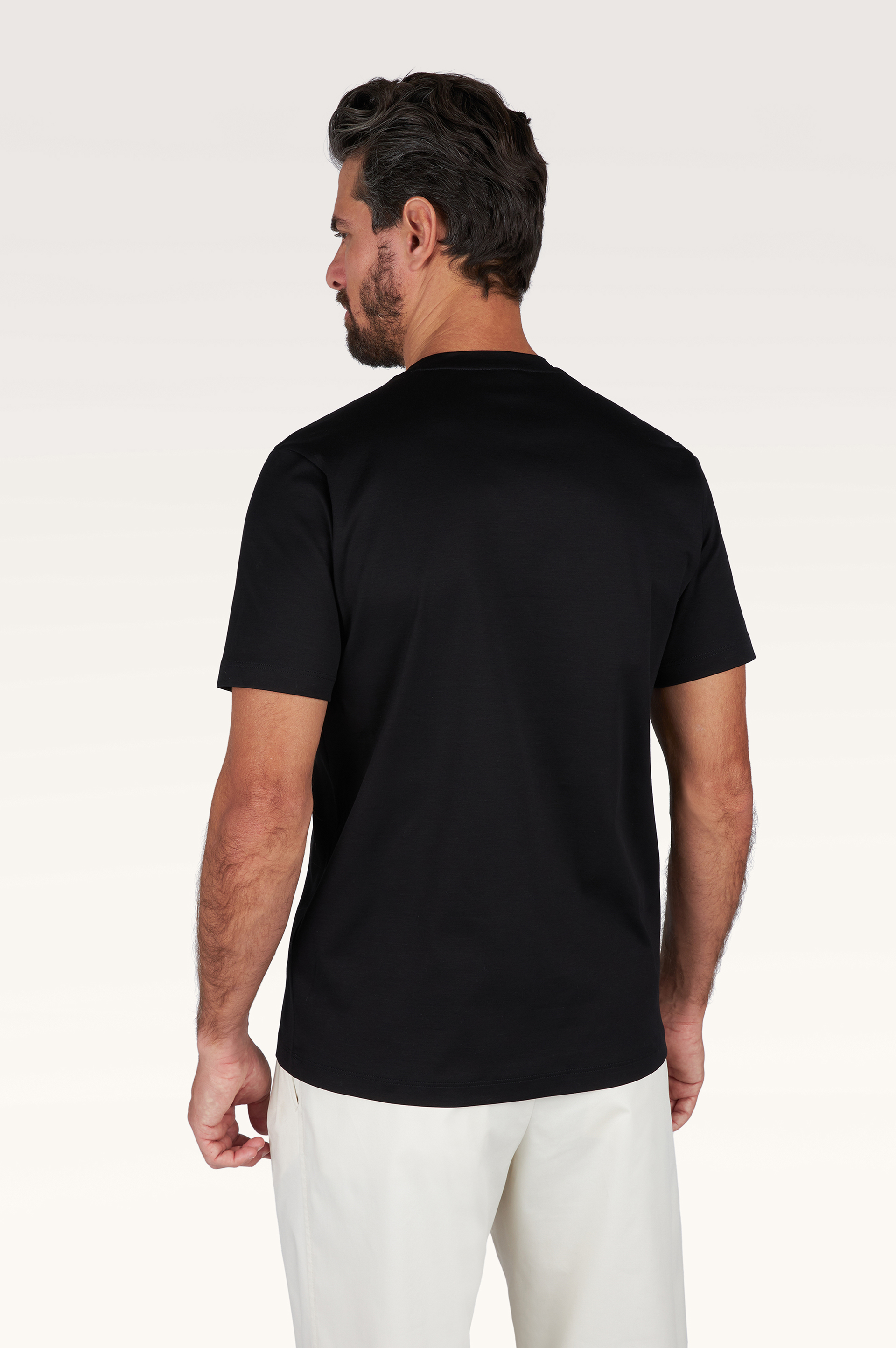 Paul Shark Paul Shark Erkek Regular Fit Yuvarlak Yakalı Pamuklu Logo İşlemeli Kısa Kollu Siyah T-Shirt 26411049-011