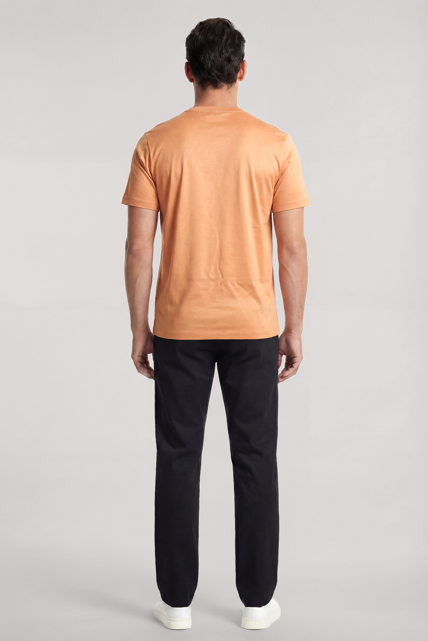 Paul Shark Paul Shark Erkek Regular Fit Yuvarlak Yakalı Pamuklu Logo İşlemeli Kısa Kollu Turuncu T-Shirt 26411049-231