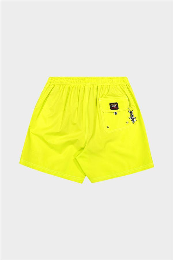Paul Shark Paul Shark Erkek Regular Fit Düz Sarı Mayo C0P5000-650
