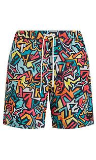 Paul Shark Paul Shark Erkek Regular Fit Desenli Çok Renkli Mayo 23415054-100