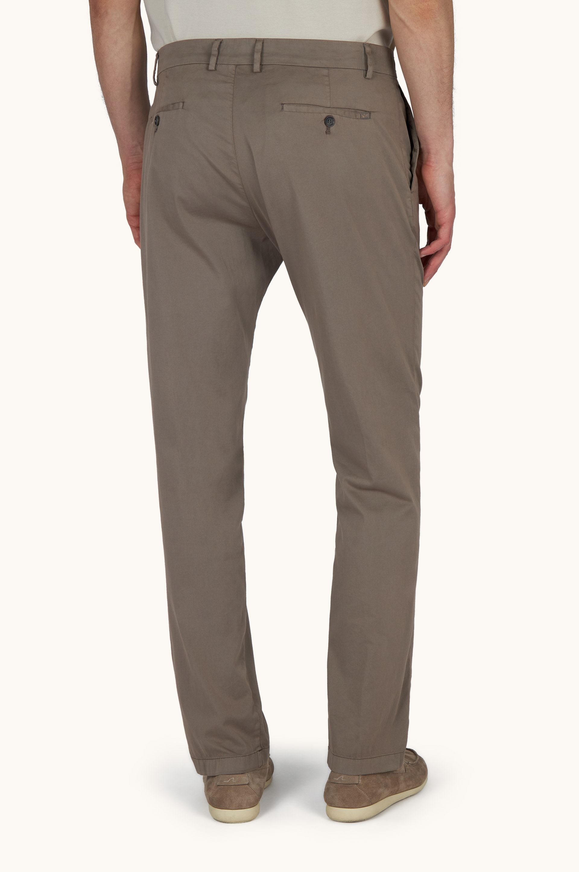 Paul Shark Paul Shark Erkek Regular Fit Normal Bel Daralan Paça Pamuklu Haki Pantolon 25414043-090