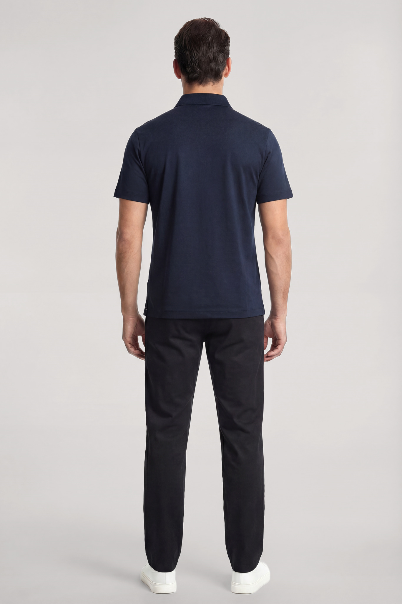 Paul Shark Paul Shark Erkek Regular Fit %100 Pamuklu Logo Detaylı Kısa Kollu Lacivert Polo Yaka T-Shirt 26411236-013