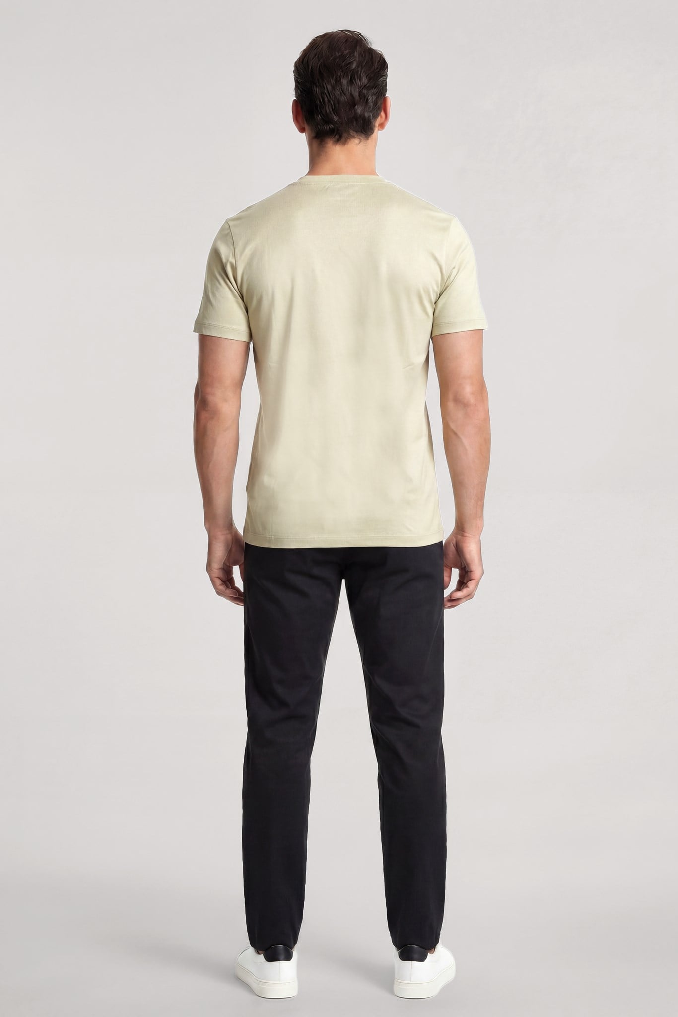 Paul Shark Paul Shark Erkek Regular Fit Yuvarlak Yakalı Pamuklu Logo İşlemeli Kısa Kollu Yeşil T-Shirt 26411049-722