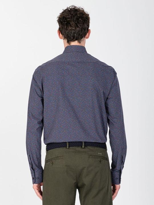 Paul Shark Paul Shark Erkek Relaxed Fit Pamuklu Düğmeli Lacivert Gömlek 11313074-102