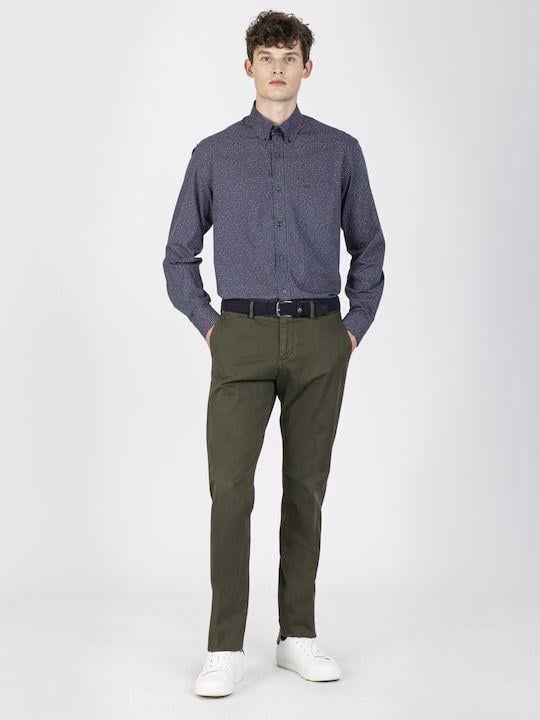 Paul Shark Paul Shark Erkek Relaxed Fit Pamuklu Düğmeli Lacivert Gömlek 11313074-102