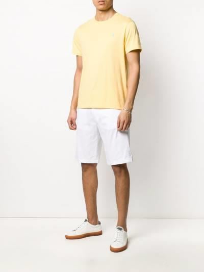 Paul Shark Paul Shark Erkek Slim Fit Normal Bel Pamuklu Beyaz Şort E20P4052-010